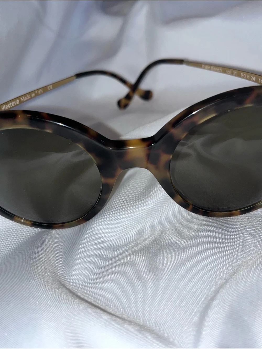 Illesteva Tortoiseshell Round Women’s Sunglasses - Brown